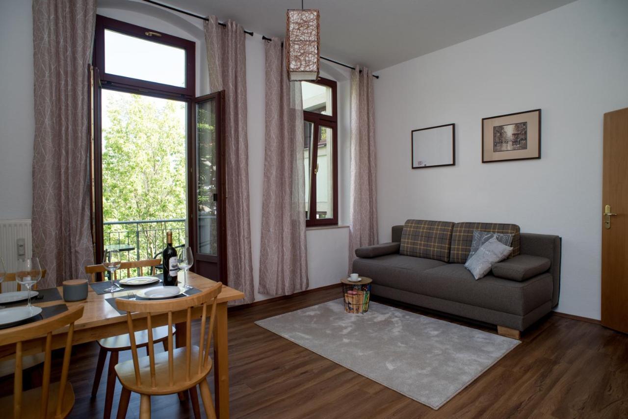 Stilvolle 1-Raum-Wohnung Zentral, Ruhig Gelegen Dresden Bagian luar foto